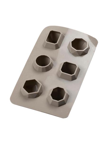 Moule à glaçon Diamond, Silicone, Taupe, larg. 19 x haut. 3 cm