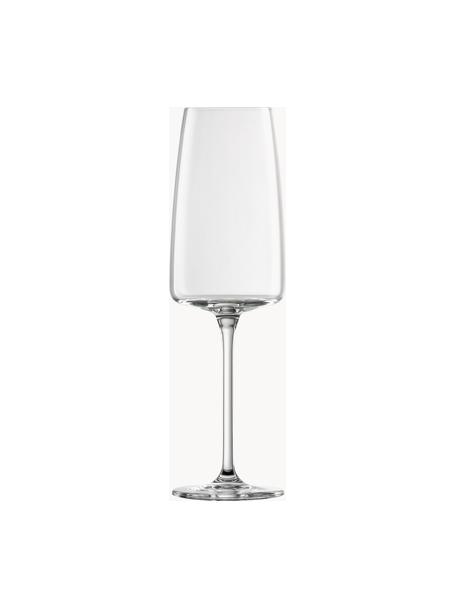 Copas flauta de champán de cristal Vivid, 2 uds., Cristal Tritan, Transparente, Ø 7 x Al 24 cm, 380 ml