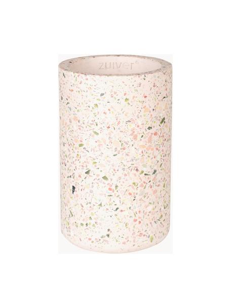 Jarrón de terrazzo Fajen, 25 cm, Terrazo, Rosa claro Terrazzo, Ø 15 x Al 25 cm