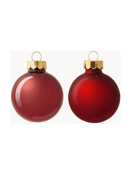 Set de bolas de Navidad Globe, 4 uds., Rojo vino, Ø 4 cm