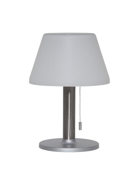 Solarna lampa zewnętrzna Solia, Biały, stal, Ø 20 x W 28 cm