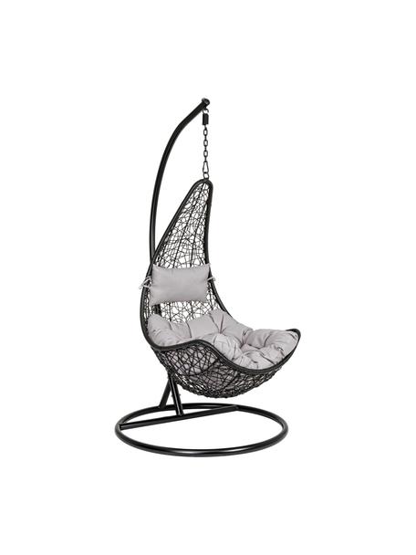 Silla colgante Amirantes, Estructura: acero con pintura en polv, Negro, gris, An 80 x F 72 cm