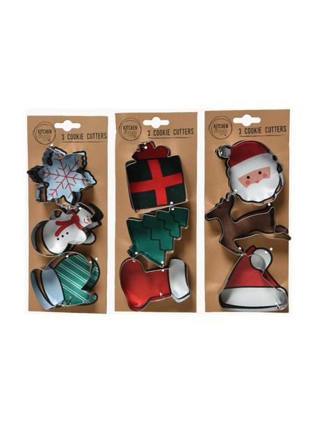 Komplet foremek do ciasta Gift, 9 elem., Stal szlachetna, Odcienie srebrnego, S 9 x W 8 cm