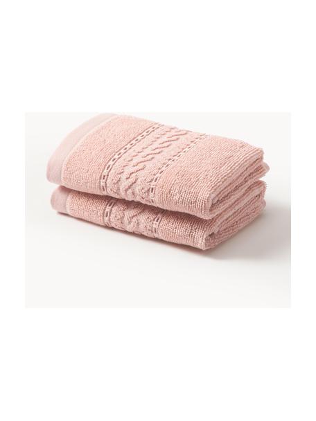 Asciugamano in varie misure Cordelia, Albicocca, Asciugamano per ospiti XS, Larg. 30 x Lung. 50 cm, 2 pz
