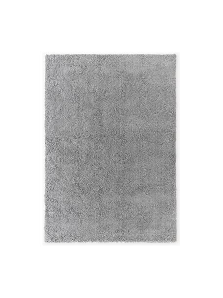 Flauschiger Hochflor-Teppich Leighton, Flor: Mikrofaser (100% Polyeste, Grau, B 160 x L 230 cm (Größe M)