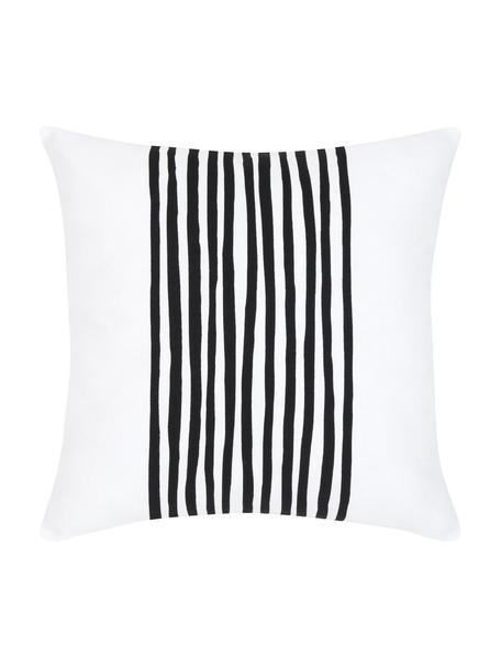 Poszewka na poduszkę Corey, 100% bawełna, Czarny, biały, S 40 x D 40 cm