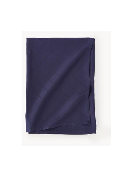 Mantel Tiles, tamaños diferentes, 100% algodón, Azul oscuro, De 6 a 8 comensales (An 140 x L 270 cm)