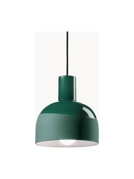 Malá závesná lampa Caxixi, Tmavozelená, Ø 23 x V 27 cm