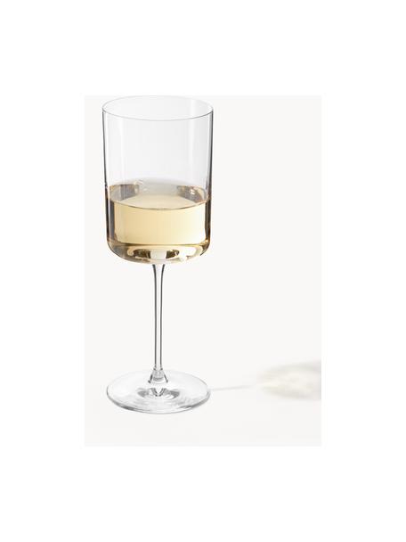 Kieliszek do białego wina ze szkła kryształowego Xavia, 4 szt., Szkło kryształowe, Transparentny, Ø 7 x W 20 cm, 340 ml
