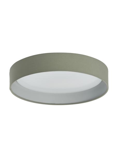 LED stropní svítidlo Helen, Olivově zelená, Ø 35 cm, V 7 cm