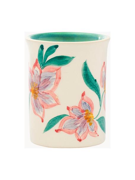Tazze dipinte a mano Hibicus 6 pz, Ceramica, Multicolore, Ø 8 x Alt. 9 cm, 200 ml