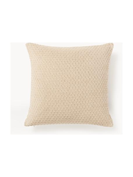 Housse de coussin 60x60 en chenille Everly, 100 % polyester (recyclé), certifié GRS

Le matériau est certifié selon STANDARD 100 by OEKO-TEX®, 11.HIN.00050, Beige clair, larg. 50 x long. 50 cm