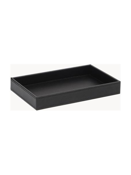 Plateau décoratif Server, Noir, larg. 23 x prof. 15 cm