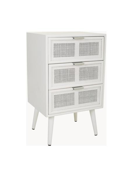 Noční stolek se zásuvkami Cayetana Shelfy, Bílá, Š 42 cm, V 71 cm