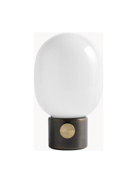 Lampa stołowa z funkcją przyciemniania JWDA, W 29 cm, Biały, taupe, odcienie złotego, Ø 19 x W 32 cm