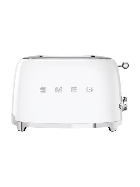 Kompakt Toaster 50's Style in Weiß, Edelstahl, lackiert, Weiß, glänzend, B 31 x H 20 cm