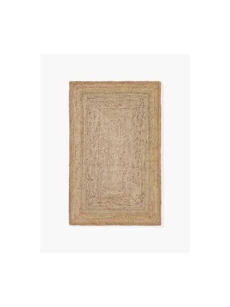 Handgefertigter Jute-Teppich Sharmila, 100 % Jute, Braun, B 120 x L 180 cm (Grösse S)