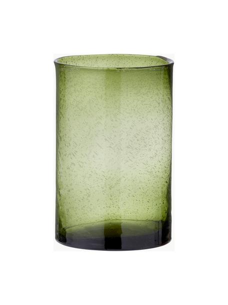 Glas-Vase Salon, H 26 cm, Glas, Grüntöne, semi-transparent, Ø 17 x H 26 cm