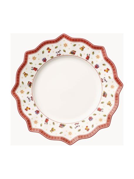 Assiettes plates Toy's Delight, 2 pièces, Porcelaine Premium, Blanc, rouge, Ø 29 cm