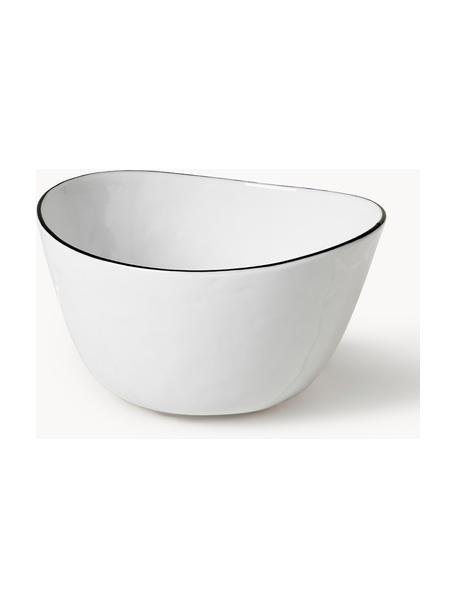 Ručne vyrobená misa z porcelánu Salt, Porcelán, Biela, Ø 20 x V 11 cm