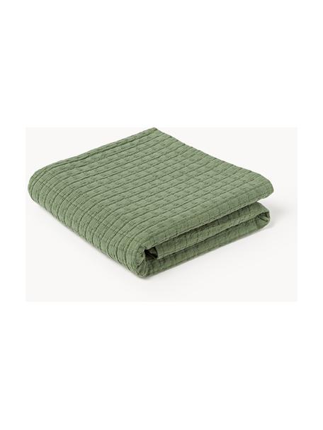 Copriletto in piqué waffle Orville, 100% cotone

Il materiale utilizzato in questo prodotto è testato per le sostanze nocive e certificato secondo l'OEKO-TEX Standard 100 - Textile by OEKO-TEX® , CITEVE, 4265CIT., Verde oliva, Larg. 180 x Lung. 250 cm (per letti da 140 x 200 cm)