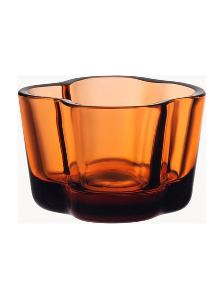 Świecznik na tealighty Alvar Aalto, Szkło, Pomarańczowy, transparentny, Ø 9 x 6 cm