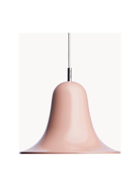 Lampada a sospensione piccola Pantop, design Verner Panton, Paralume: metallo rivestito, Rosa chiaro lucido, Ø 23 x Alt. 17 cm