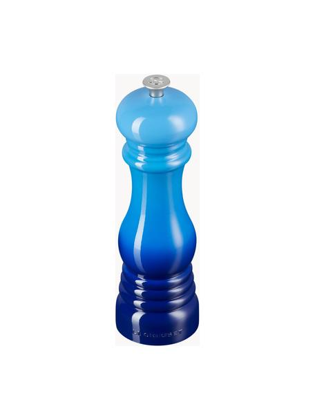 Salzmühle Creuset mit Keramikmahlwerk, Korpus: Kunststoff, Mahlwerk: Keramik, Blautöne, glänzend, Ø 6 x H 21 cm