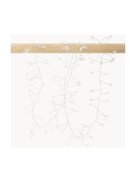 Guirnalda de luces LED Compact Stars, 120 cm, blanco cálido, Plástico, Plateado, L 120 cm