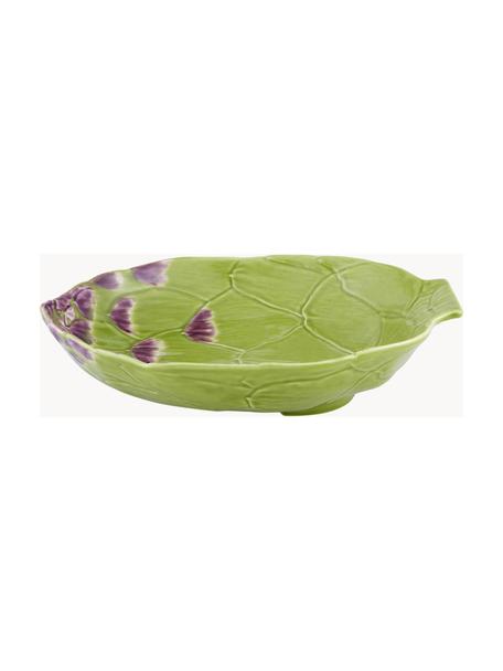 Ručně malované hluboké talíře Artichoke, 2 ks, Kamenina, Světle zelená, Š 28 cm, H 24 cm