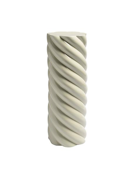 Dekorativní sloup Marshmallow, Skleněné vlákno, Světle šedá, Ø 24 cm, V 70 cm