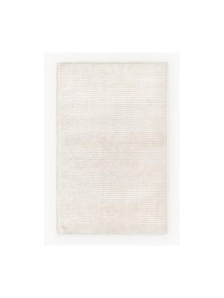 Ręcznie tkany dywan z długim włosiem z wypukłą strukturą Wes, 100% poliester z certyfikatem GRS, Kremowobiały, S 120 x D 180 cm (Rozmiar S)