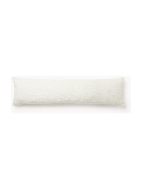 Cojín grande Bellamie, Bouclé blanco Off White, An 30 x L 115 cm