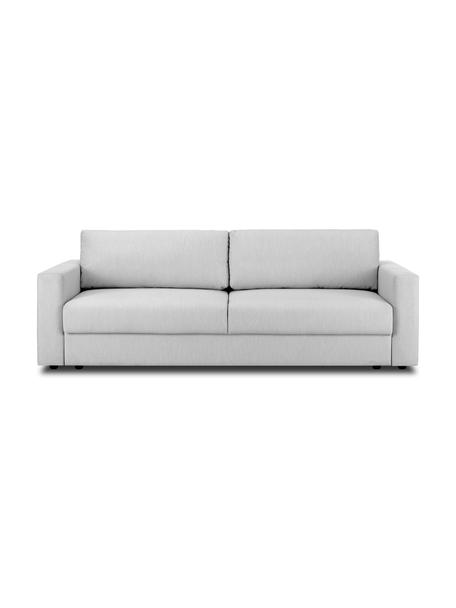 Canapé convertible 3 places avec rangement Tasha, Tissu gris, larg. 235 x prof. 100 cm