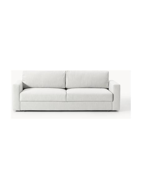 Divano letto 3 posti con contenitore Tasha, Rivestimento: 100% poliestere Il rivest, Struttura: legno di pino massiccio, , Piedini: plastica Questo prodotto , Tessuto grigio chiaro, Larg. 235 x Prof. 100 cm