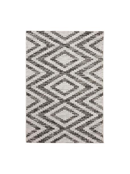 In- & Outdoor Teppich Cleo, 100 % Polypropylen, Off White, Schwarz, B 80 x L 150 cm (Größe XS)