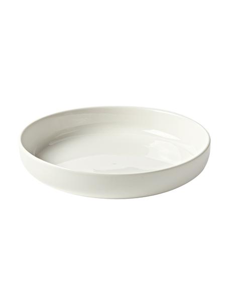 Platos hondos de porcelana Nessa, 2 uds., Porcelana dura de alta calidad, Blanco, Ø 21 cm
