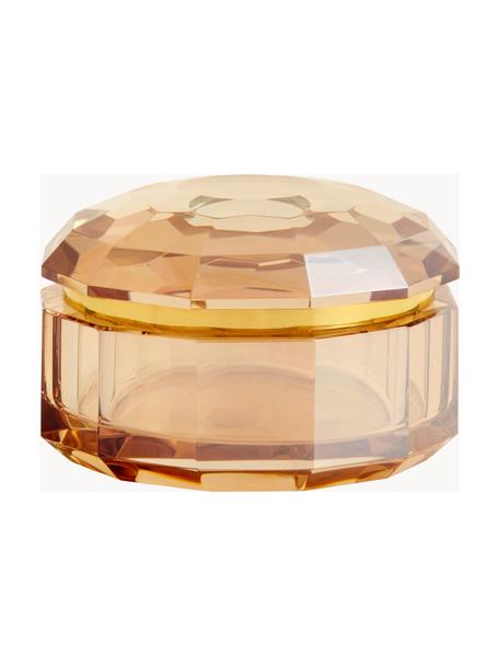Portagioie in cristallo Crysta, Cristallo, Arancione, Ø 11 x Alt. 6 cm
