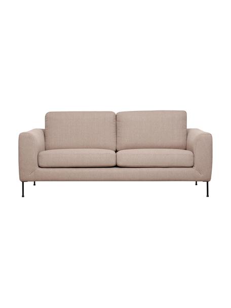 Divano 2 posti con piedini in metallo Cucita, Rivestimento: tessuto (poliestere) Il r, Struttura: legno di pino massiccio, , Piedini: metallo verniciato, Tessuto taupe, Larg. 187 x Prof. 94 cm