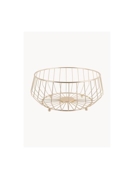 Kosz do przechowywania Linea, Metal powlekany, Odcienie złotego, Ø 30 x W 15 cm