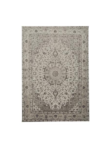 Ručne tkaný ženilkový vintage koberec Sofia, Béžová, sivá, Š 160 x D 230 cm (veľkosť M)