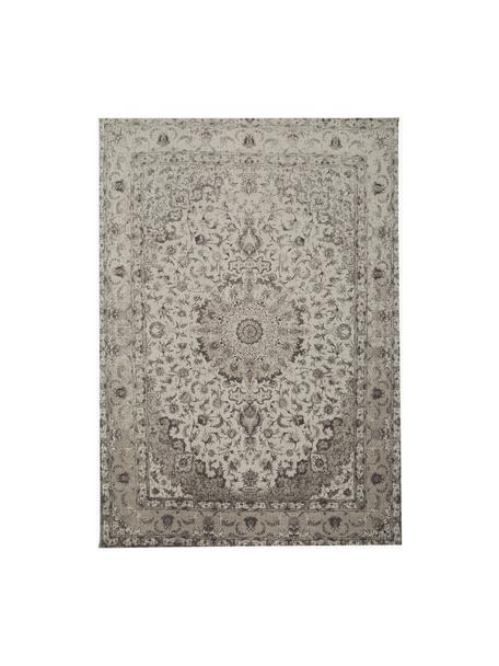 Tapis beige gris vintage chenille tissé main Sofia, Beige, gris, larg. 160 x long. 230 cm (taille M)