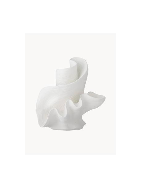 Oggetto decorativo Kornelia, Poliresina, Bianco, Ø 15 x Alt. 16 cm