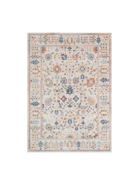Tapis à poils ras à accents multicolores Heritage, Blanc ivoire, larg. 120 x long. 170 cm (taille S)
