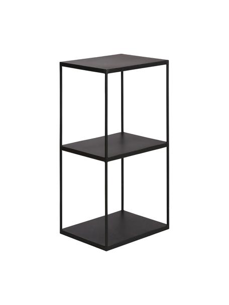 Étagère en métal Expo, Métal, enduit, Noir, larg. 43 x haut. 86 cm