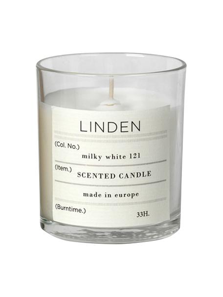Vonná sviečka Linden (lipový kvet), Prírodný sójový vosk, sklo, Priesvitná, Ø 8 x V 8 cm