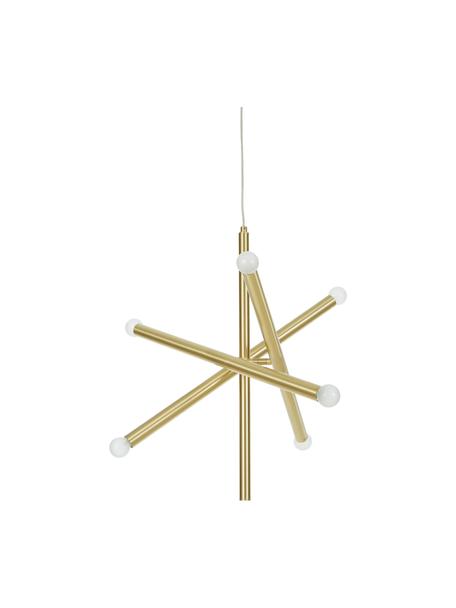 Lampada a sospensione di design Sticks, Baldacchino: metallo spazzolato, Ottonato, Ø 60