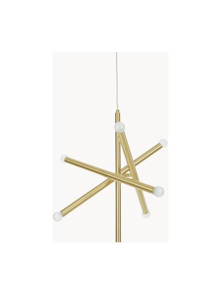 Lampada a sospensione di design Sticks, Baldacchino: metallo spazzolato, Ottonato, Ø 60