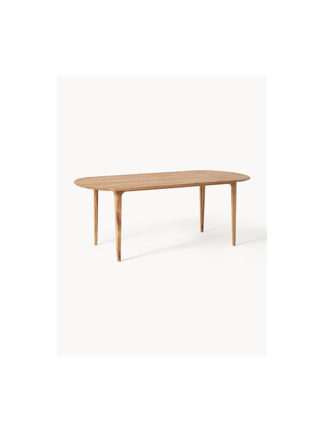 Ovaler Esstisch Archie aus Eichenholz, 200 x 100 cm, Massives Eichenholz, geölt
100 % FSC Holz aus nachhaltiger Forstwirtschaft, Eichenholz, geölt, B 200 x T 100 cm