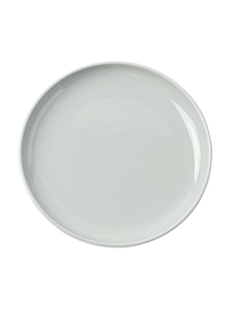 Piattino da dessert in porcellana Nessa 4 pz, Porcellana a pasta dura di alta qualità, Grigio chiaro, Ø 19 x Alt. 3 cm